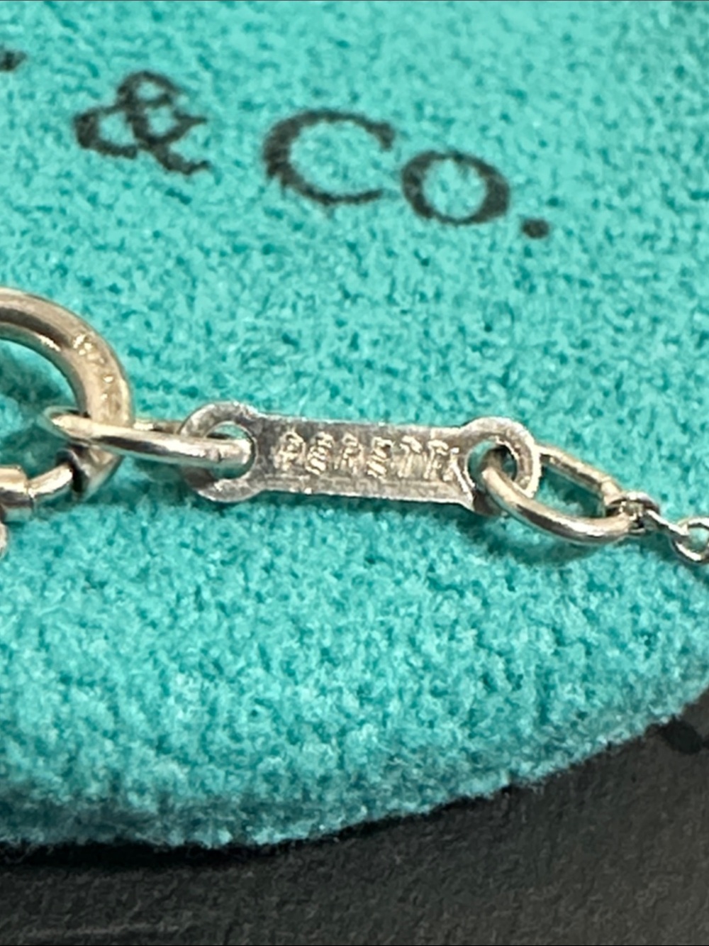 Tiffany & Co. Silver 925 Bean Necklace - Picture 4 of 10